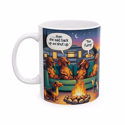 Snarky Doxie Mug-Coffee Lovers, Travel Enthusiasts, Unique Fun, Quirky, Dog