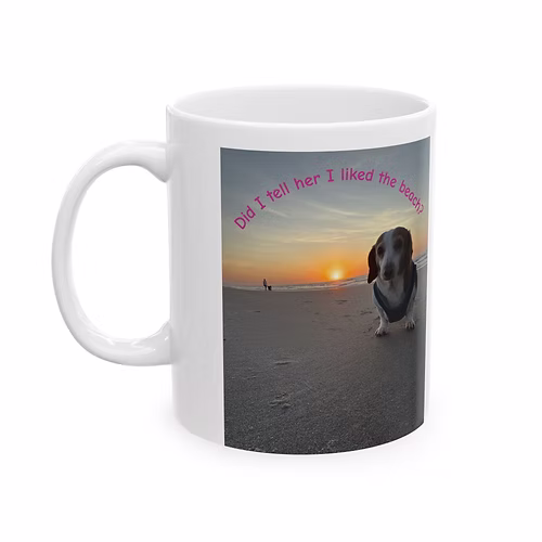 Ginnie's Sunrise Mug unique Coffee Lovers, Travelers, Fun, Decor, Quirky