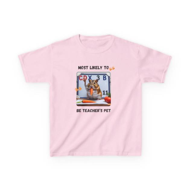 Teacher's Pet Gerbil Kids Tee - Back To School, Quirky, Unique, Pet Lover, Gift
