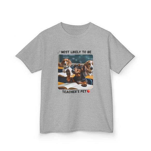 Kids Tee - 'Most Likely to be Teacher's Pet' Back to School Trendy Shirt